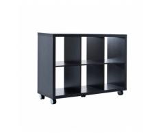 ETAGERE KUBOS 6 AVEC ROUES