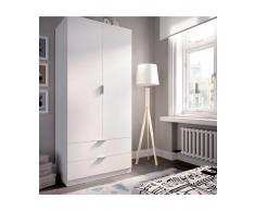 ARMOIRE 2 PORTES AVEC 2 TIROIRS LINCOLN