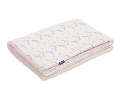 Pepi Leti 685843716594 Couverture en laine doiseau pour bébé Motif minky Multicolore 100 x 75 cm