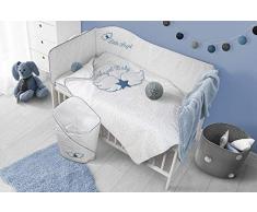 Belisima 5902012148389 Wings Parure de lit 6 pièces en zircone Bleu/multicolore 100/135