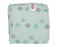 Lodger DM6.7.002 080 120 Dreamer Xandu Knot Couverture pour bébé Vert 120 x 120 cm