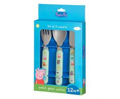 Petit Jour Paris - PI903K - Set de 3 couverts Peppa Pig - pour manger comme un grand!