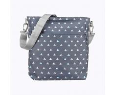 Kiwisac - Sac à Langer BébéÉpaule/Poussette, 36x11x32 cm | Sac Rangement - sadapte à tous types de poussette - Support biberon - Matelas à langer voyage - Bandoulière amovible, réglable - Pyramide