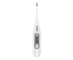 Reer ClassicTemp Thermomètre numérique de fièvre, temps de mesure 20 secondes, pointe dorée, pour toute la famille