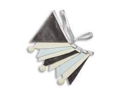 Fun with mum GAR-VEL-MIS-SIL Guirlande en velours Argenté