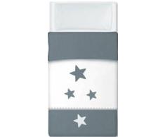 Bimbi 33040920 – Sac couette Motif couronne, 62 x 125 cm, blanc et gris