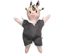 Câlin Câline Poupée Tissu Harry Gris Anthracite