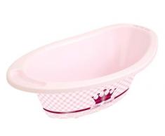 Rotho Babydesign Baignoire Little Princess StyLe!, Avec Tapis Antidérapant et Bouchon de Vidange, 0-12 Mois, StyLe!, Rose, 202110208BG