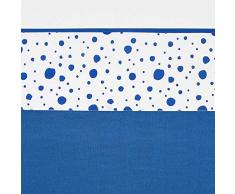 Meyco 433034 Drap housse avec bordure enveloppante 100% coton Bleu/blanc 75 x 100 cm