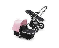 Landeau et Poussette 2 en 1 Bugaboo Cameleon 3 Plus, Noire/Rose Tendre