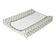 Belino Matelas à langer plastifié 48 x 70 cm 48 x 70 cm Chevron (Gris)