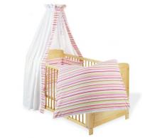 Pinolino Drap Enfant - Rose Vert Rayé