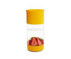 Munchkin - Tasse Miracle 360° avec Infuseur à Fruits, 414 ml, jaune