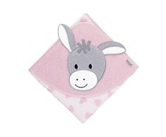 Sterntaler Serviette de bain à motif Emmi Girl, Âge: à partir de 0 Mois, 80 x 80 cm, Rose