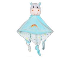 Gipsy Hippopotame Carré Doudou Bleu