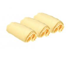 Lot de 3 Draps housse Coton pour lit Bébé 70x140-8 coloris disponibles (Paille)