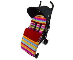 Polaire Chancelière/Cosy orteils Compatible avec poussette Quinny Buzz Moodd Mura Zapp Candy Rouge