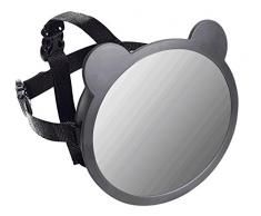 Apramo Miroir Auto Bébé avec Forme dOreilles Noir