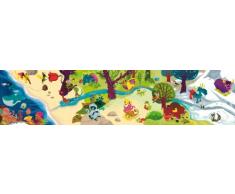 Wandpiraten Papier peint mural pour enfants Animaux du monde 200 x 46,5 cm
