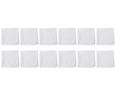 The Planet Store - Une Douzaine De Mouchoirs Beaux Pur Coton Pour Hommes Blanches [Produit Bébé] - Référence : Gr-N00Z-1Gkt
