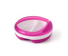 Oxo Tot Assiette 2 Divisions avec Couvercle - Rose