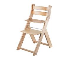 Wood Partner Chaise enfants/chaise haute – Sandy de 001, laqué