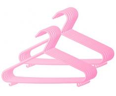 cintres BIECO cintres pour bébé enfant Hanger cintres en plastique pour la longueur de larmoire de stockage garde-robe 29.5cm, 16 pièces, rose, petit, ARTN 90016141