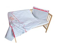 cosing 332–019–164 enfant Parure de lit coton 2 pièces – My Zoo, rouge