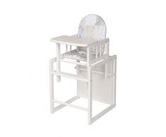 Geuther, Chaise Haute Nico, Papillon, Blanc, Chaise haute combinable