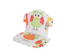 Geuther, Coussin dassise pour chaise haute SWING,Tissu, motif: hibou coloré