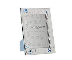 Pedro Duran 07500334 Cadre de Photo Tétine-Biberon Bleu 10 x 15 cm