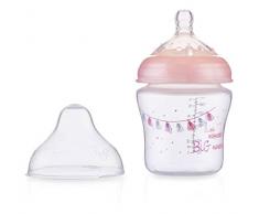 Nûby - Biberon - Little Moments - Rose - Débit lent - 180ml - 0 Mois