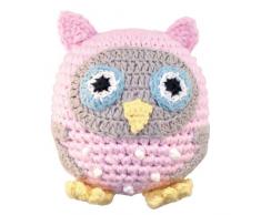 Sindibaba naissance Chouette Hochet Boule (Rose)