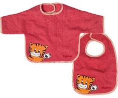 Playshoes 507422 Bavoir avec manches Motif tigre Rouge
