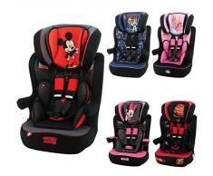 Nania Siège Auto Imax Groupe 1/2/3 9-36 kg avec Protection Latérale/Têtière Réglable Mickey 1 Unité