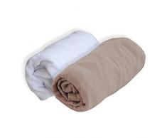 PMP Set de Alèse Polyuréthane + Drap Housse Taupe 70 x 140 cm
