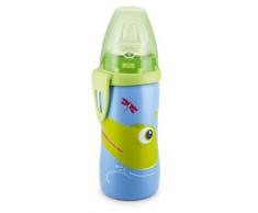 Nuk 10255177 Active Gobelet avec bec verseur souple en silicone et clip anti-fuite Sans BPA Bleu clair 300 ml