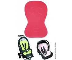 ByBoom - Protection pour Siège Universelle MOBY avec Côté Été et Hiver, pour Coques Bébé, Sièges Auto, pour Landaus ou Poussettes, Couleur: Rouge