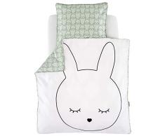 Träumeland TT18103 Parure de lit Motif lapin Multicolore 80 x 80 cm + 35 x 40 cm