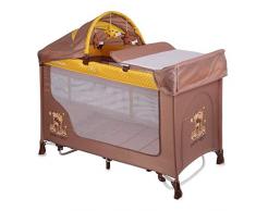 Lorelli 10080091803 Lit Parapluie + Mode à Bascule San Remo 2+ Marron