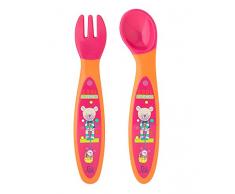 Rotho Babydesign Cool Friends First Set de couverts (framboise/mandarine)