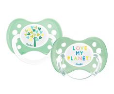 Dodie - Sucette Anatomique 0-6 Mois Love My Planet - Lot de 2