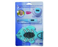 LBS Medical - Kit de Naissance comprenant 1 Tetine Thermometre Electronique + 1 Thermometre Digital Flexible et 1 Thermometre Electronique Duo Bain / Chambre