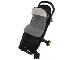 Chancelière/Cosy orteils Compatible avec Nanu Pepp Luxx Poussette Dauphin Gris