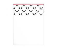 Panda Dreams 1 Drap pour poussette ou lit bébé rose 100 x 150 cm