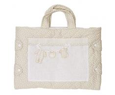 Filet - Grand sac à langer grande capacité ouverture latérale Intérieur en éponge douce Sac à langer - Couleur taupe