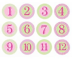 Pearhead Première Année Autocollants de Ventre Rose