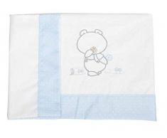 babyline pepo – Parure de lit de Mini berceau, Unisexe, Couleur Ciel