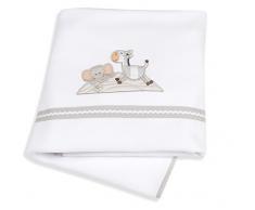 Italbaby Zerby Couverture pour lit de bébé, Blanc
