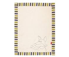 sigikid Couverture pour Bébé Garçon Motif Fudallo Fox Écru/Vert/Bleu 100 x 75 cm